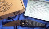 RATWORX MRX CHIEF~ RAZOR BLADE CUSTOM HAND GROUND AUTO KNIFE **CHAIN DRIVE**
BRONZED BLADE
NIB
(DEALER) - 6 of 12