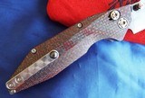 WILL MOON Custom RED BANSHEE knife Satin DLC hand rubbed blade NEW in POUCH! - 8 of 11