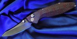 WILL MOON Custom RED BANSHEE knife Satin DLC hand rubbed blade NEW in POUCH! - 4 of 11