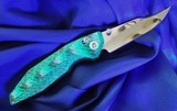 WILL MOON Custom BANSHEE knife LEFTY!! Bowie ~ GLOWS IN THE DARK! NEW in POUCH - 3 of 11