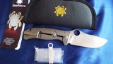 Spyderco large LIONSPY Knife NEW C157GTIP, Elmax Blade G-10 / Titanium - Dealer Item NEW IN POUCH! - 5 of 6