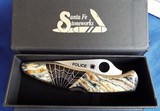 SPYDERCO Santa Fe Stoneworks Custom ~ POLICE MODEL~ MAMMOTH/JET~ NIB STUNNING! - 10 of 10