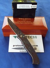 ProTech BREND Ultimate ~ Chad Nichols Moku -Ti Mirror polished
with Carbon Mosaic Damascus - 12 of 12