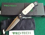 PROTECH BREND #2 Small Size 1251 "Tuxedo" Auto Knife ~ Ivory Micarta ~ Satin Blade
NIB (Dealer) - 1 of 11