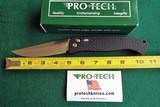 PROTECH BREND AUTO #1 LARGE Size 1140
Knife ~ SOLID BLACK KNURL & SAFETY ~ SATIN BLADE
NIB (Dealer) - 7 of 10