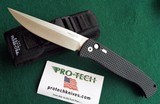 PROTECH BREND AUTO #1 LARGE Size 1140
Knife ~ SOLID BLACK KNURL & SAFETY ~ SATIN BLADE
NIB (Dealer) - 1 of 10