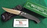 PROTECH BREND AUTO #1 LARGE Size 1140
Knife ~ SOLID BLACK KNURL & SAFETY ~ SATIN BLADE
NIB (Dealer) - 3 of 10