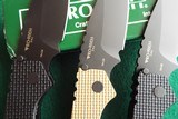 PROTECH STRIDER SnG KNURLED ALUMINUM AUTO KNIVES WITH LOCK & BLACK DLC BLADES New in boxes
(dealer) Multiples available priced each! - 4 of 11