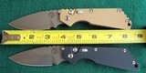 PROTECH STRIDER SnG KNURLED ALUMINUM
(Tan or Black) AUTO KNIVES WITH LOCK & STONEWASH PLAIN BLADES (NIB) dealer - 4 of 10