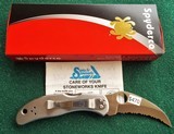 Santa Fe Stoneworks ~ Spyderco "HARPY" PURPLE TURQUOISE with GOLD PEARL NIB - 4 of 10