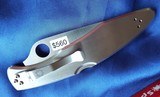 Santa Fe Stoneworks ~ Spyderco "POLICE" BLUE MAMMOTH FOSSIL with PEARL NIB - 7 of 10