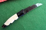 VALLOTTON
CUSTOM
AUTO KNIFE~ DAMASCUS / MOTHER OF PEARL "ANGEL WING" NEW IN POUCH! **DEALER** - 12 of 12