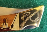1992 CASE XX USA CUSTOM 59LKNIFE "PEACE PIPE" INDIAN THEMED INLAYS & ENGRAVINGS by SANTA FE STONE WORKS NIB - 7 of 12