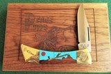 1992 CASE XX USA CUSTOM 59LKNIFE "PEACE PIPE" INDIAN THEMED INLAYS & ENGRAVINGS by SANTA FE STONE WORKS NIB - 1 of 12