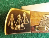 1992 CASE XX USA CUSTOM 59LKNIFE "PEACE PIPE" INDIAN THEMED INLAYS & ENGRAVINGS by SANTA FE STONE WORKS NIB - 6 of 12