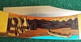 1995 CASE XX USA
59L CUSTOM KNIFE " EXOTIC WAR CANOE" NATIVE
INDIAN THEMED INLAYS & ENGRAVINGS by SANTA FE STONE WORKS - 7 of 11