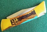 1995 CASE XX USA
59L CUSTOM KNIFE " EXOTIC WAR CANOE" NATIVE
INDIAN THEMED INLAYS & ENGRAVINGS by SANTA FE STONE WORKS - 10 of 11