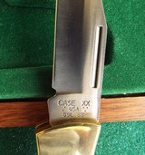 1995 CASE XX USA
59L CUSTOM KNIFE " EXOTIC WAR CANOE" NATIVE
INDIAN THEMED INLAYS & ENGRAVINGS by SANTA FE STONE WORKS - 3 of 11