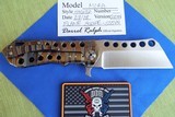 DARREL RALPH Design DDR MOAB Hacker 3.5" Flamed Titanium Cleaver Flipper Knife NEW! - 2 of 13