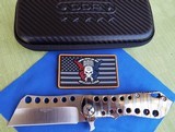 DARREL RALPH Design DDR MOAB Hacker 3.5" Flamed Titanium Cleaver Flipper Knife NEW! - 3 of 13