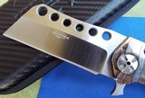 DARREL RALPH Design DDR MOAB Hacker 3.5" Flamed Titanium Cleaver Flipper Knife NEW! - 4 of 13
