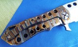 DARREL RALPH Design DDR MOAB Hacker 3.5" Flamed Titanium Cleaver Flipper Knife NEW! - 5 of 13