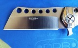 DARREL RALPH Design DDR MOAB Hacker 3.5" Flamed Titanium Cleaver Flipper Knife NEW! - 6 of 13