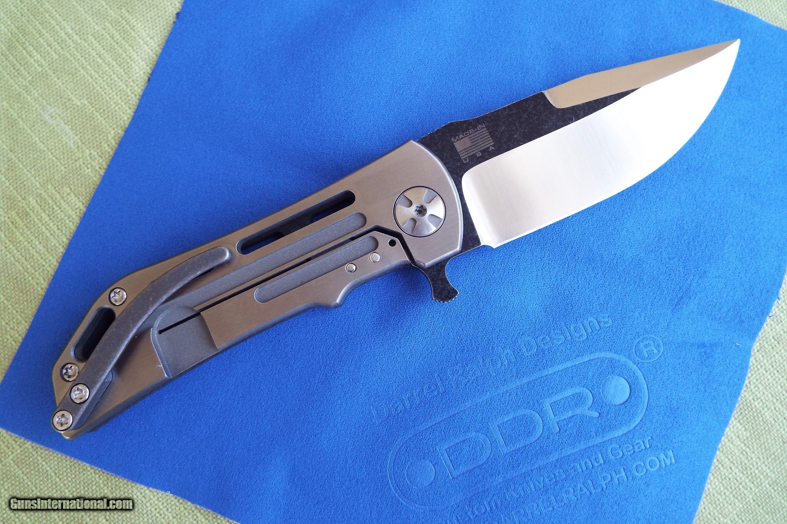 DARREL RALPH DDR Custom Carbon fiber DOMINATOR 3.5 VENTILATOR Flipper Knife  NEW