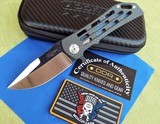 DARREL RALPH DDR Custom Carbon fiber DOMINATOR 3.5 VENTILATOR Flipper Knife NEW - 1 of 11