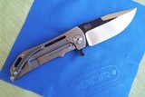 DARREL RALPH DDR Custom Carbon fiber DOMINATOR 3.5 VENTILATOR Flipper Knife NEW - 2 of 11
