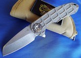 CURTISS CUSTOM KNIVES
F3 Medium Frame Lock Knife Milled Titanium ~ Flamed Pivot
NEW authorized DEALER - 4 of 8