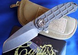 CURTISS CUSTOM KNIVES
F3 Medium Frame Lock Knife Milled Titanium ~ Flamed Pivot
NEW authorized DEALER - 1 of 8