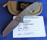 CURTISS CUSTOM KNIVES F3 large Frame Lock Knife Milled Titanium
New in Pouch! - 4 of 10