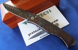 ProTech BREND Ultimate ~ Chad Nichols Moku -Ti Mirror polished with Carbon Mosaic Damascus - 14 of 14