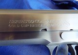 STAINLESS COLT 1911 GOLD CUP NATIONAL MATCH SERIES 80 MK IV45CAL.LIKE NEW! EXCELLENT CONDITION! - 5 of 14