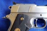 STAINLESS COLT 1911 GOLD CUP NATIONAL MATCH SERIES 80 MK IV45CAL.LIKE NEW! EXCELLENT CONDITION! - 8 of 14