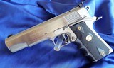 STAINLESS COLT 1911 GOLD CUP NATIONAL MATCH SERIES 80 MK IV45CAL.LIKE NEW! EXCELLENT CONDITION! - 4 of 14