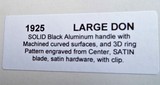 PRO-TECH Large DON
Machined fully 3D ring pattern engraved
Satin blade - 9 of 9