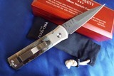 CUSTOM PRO-TECH
GODSON
MASTODON IVORY ~ TITANIUM ~ NICHOLS DAMASCUS
AUTO KNIFE 1 of 6 (APRIL 2020) - 2 of 11