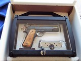 CABOT ~ CGI / CLASSIC 5" 1911 CUSTOM 45 caliber in LOCKING CUSTOM PLEXIGLAS
case **PRISTINE** - 11 of 13