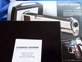 CABOT ~ CGI / CLASSIC 5" 1911 CUSTOM 45 caliber in LOCKING CUSTOM PLEXIGLAS
case **PRISTINE** - 13 of 13