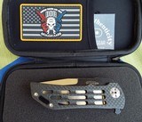 DARREL RALPH DDR Custom Carbon fiber DOMINATOR 3.5 VENTILATOR Flipper Knife NEW! - 6 of 7