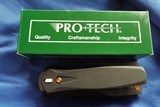 Pro-Tech *PROTOTYPE* Dark Angel OTF Auto Solid Black Handle ROSE GOLD Blade ~ Blade Show 2019 3201-RG (NIB) - 6 of 10