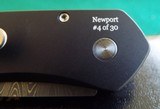 Pro-Tech Newport Auto Custom Paua Abalone ~ Chad Nichols Damascus ~ Limited Edition #4 of ONLY 30 NIB STUNNING!! - 4 of 11