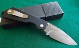  PROTECH / STRIDER AUTO SnG  COLABORATION CUSTOM NOBLE RAFIR HANDLE & NICHOLS DAMASCUS (#12 of 15) - 3 of 10