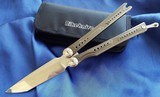 Titanium RIKE Knives BALISONG / BUTTERFLY Knife **Stunning**
New in Pouch - 1 of 12
