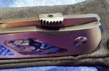 PRO-TECH HARKINS ATAC
Double Action Custom STEEL Frame & Paua ABALONE Inlays 2-Tone Blade #9 of 15 Limited Edition NIB - 10 of 13