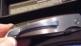PRO-TECH HARKINS ATAC
Double Action Custom STEEL Frame & Paua ABALONE Inlays 2-Tone Blade #9 of 15 Limited Edition NIB - 12 of 13