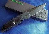 PRO-TECH KNIVES TR3X1 OPERATOR EDITION Tritium Button ~ Fish Scale Frame AUTO KNIFE NIB - 3 of 9
