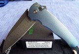 PRO-TECH "MALIBU" 3-D Machined TITANIUM Custom ~ Chad Nichols DAMASCUSPearl Button LockFlipper Knife NIB - 5 of 10